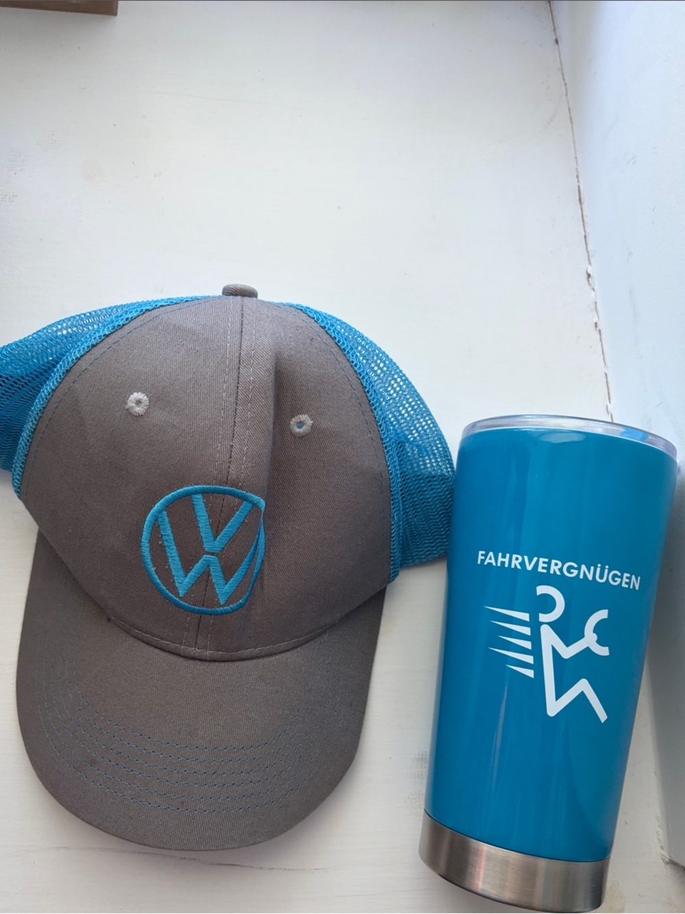 Volkswagen Gray & Teal Mesh Trucker Hat
